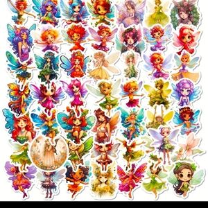 Whimsical Fairy Sticker Collection